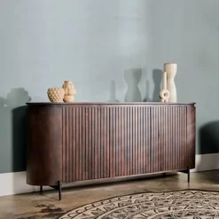 Dressoirs< Dressoir Viktor Donkerbruin - 180x80x40 cm