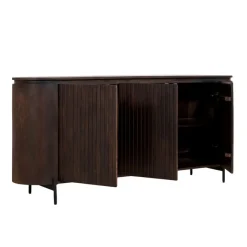 Dressoirs< Dressoir Viktor Donkerbruin - 180x80x40 cm