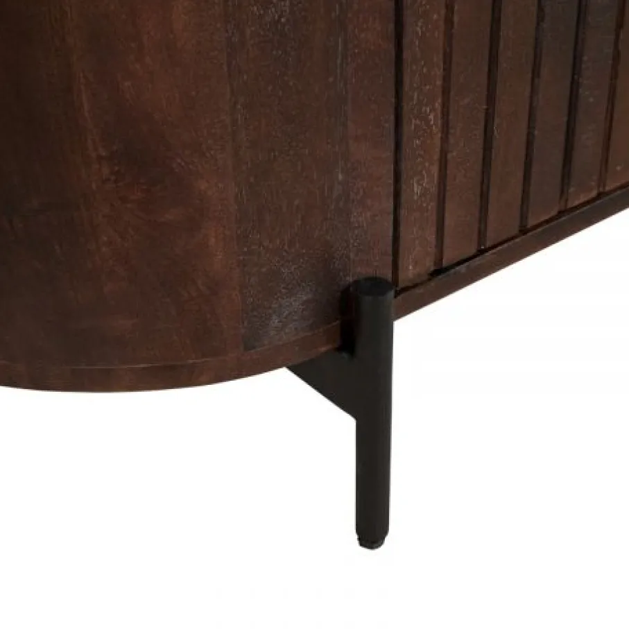 Dressoirs< Dressoir Viktor Donkerbruin - 180x80x40 cm