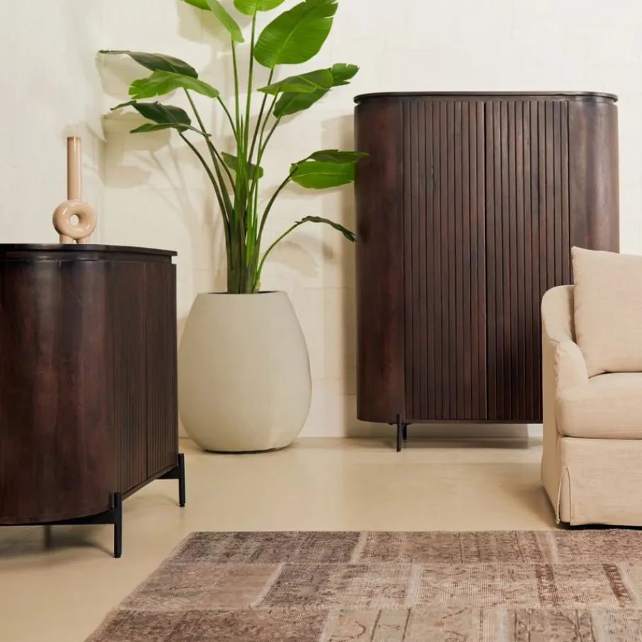 Dressoirs< Dressoir Viktor Donkerbruin - 115x80x40 cm