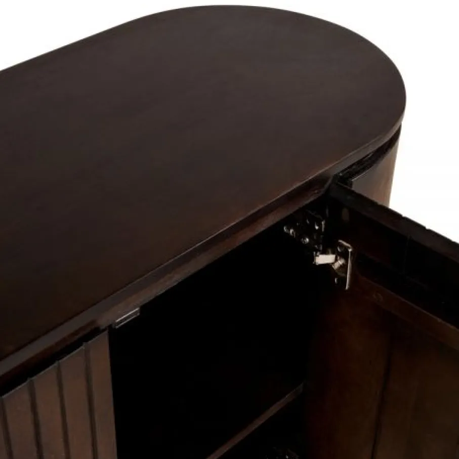 Dressoirs< Dressoir Viktor Donkerbruin - 115x80x40 cm