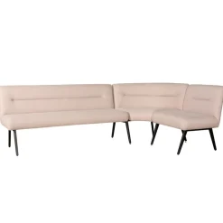Eetkamerbanken< Eetkamer Hoekbank Bjorna Roze - 270x170 cm