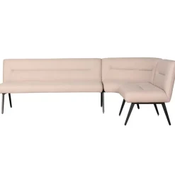Eetkamerbanken< Eetkamer Hoekbank Bjorna Roze - 270x170 cm