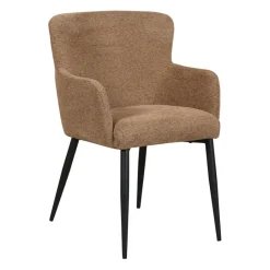 Eetkamerstoelen< Eetkamerstoel Alba Hazelnootbruin