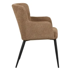 Eetkamerstoelen< Eetkamerstoel Alba Hazelnootbruin