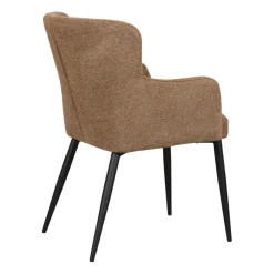 Eetkamerstoelen< Eetkamerstoel Alba Hazelnootbruin