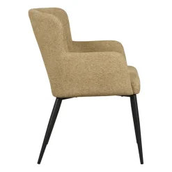 Eetkamerstoelen< Eetkamerstoel Alba Mosterdgeel