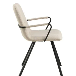 Eetkamerstoelen< Eetkamerstoel Asta Beige