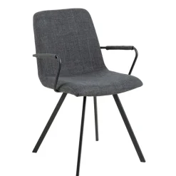 Eetkamerstoelen< Eetkamerstoel Asta Donkergrijs