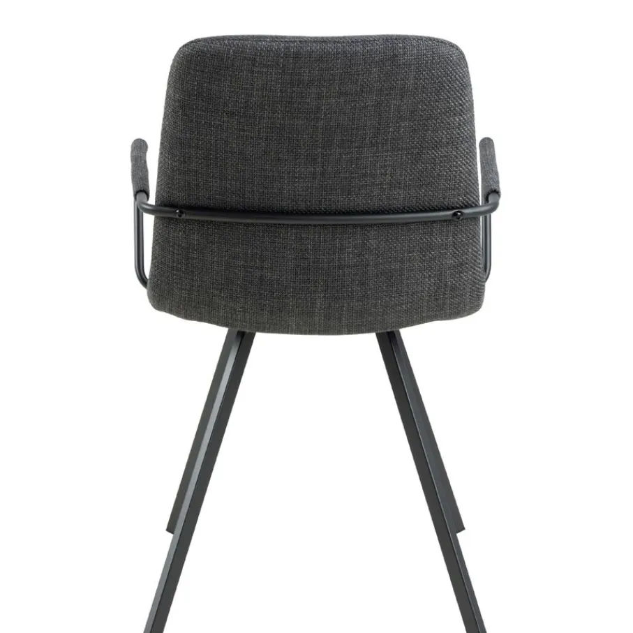 Eetkamerstoelen< Eetkamerstoel Asta Donkergrijs