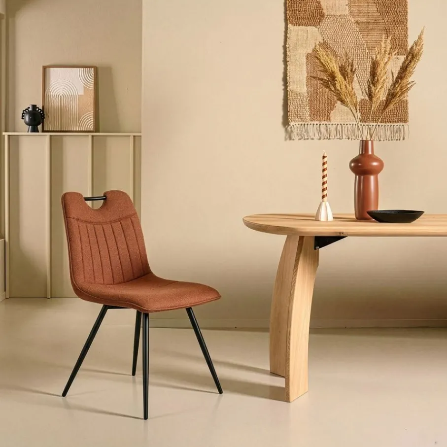 Eetkamerstoelen< Eetkamerstoel Bree Bruin