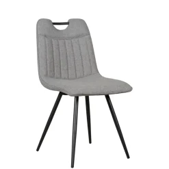 Eetkamerstoelen< Eetkamerstoel Bree Grijs