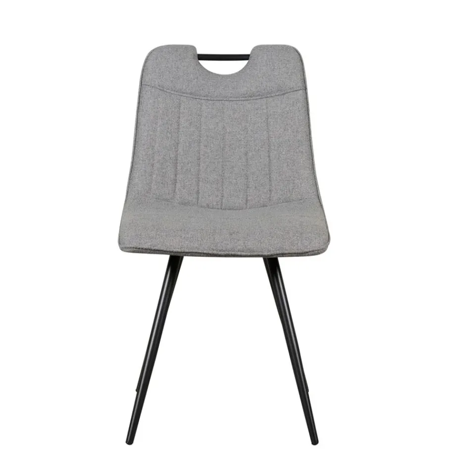 Eetkamerstoelen< Eetkamerstoel Bree Grijs