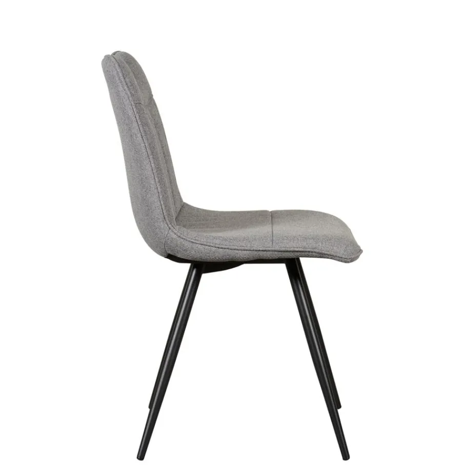 Eetkamerstoelen< Eetkamerstoel Bree Grijs