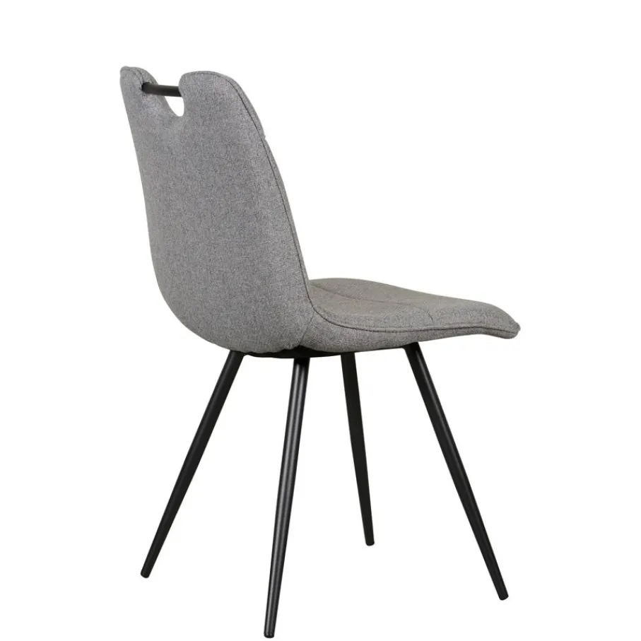 Eetkamerstoelen< Eetkamerstoel Bree Grijs