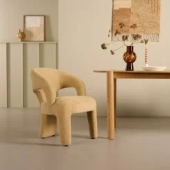 Eetkamerstoelen< Eetkamerstoel Brock Beige