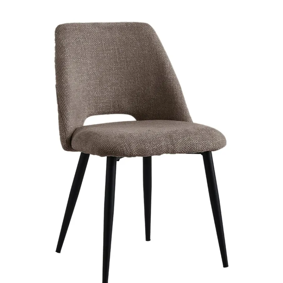 Eetkamerstoelen< Eetkamerstoel Brogan Bruin
