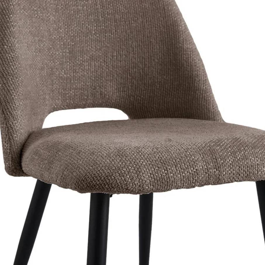 Eetkamerstoelen< Eetkamerstoel Brogan Bruin