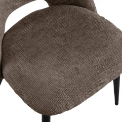 Eetkamerstoelen< Eetkamerstoel Brogan Bruin