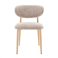 Eetkamerstoelen< Eetkamerstoel Cleo Beige