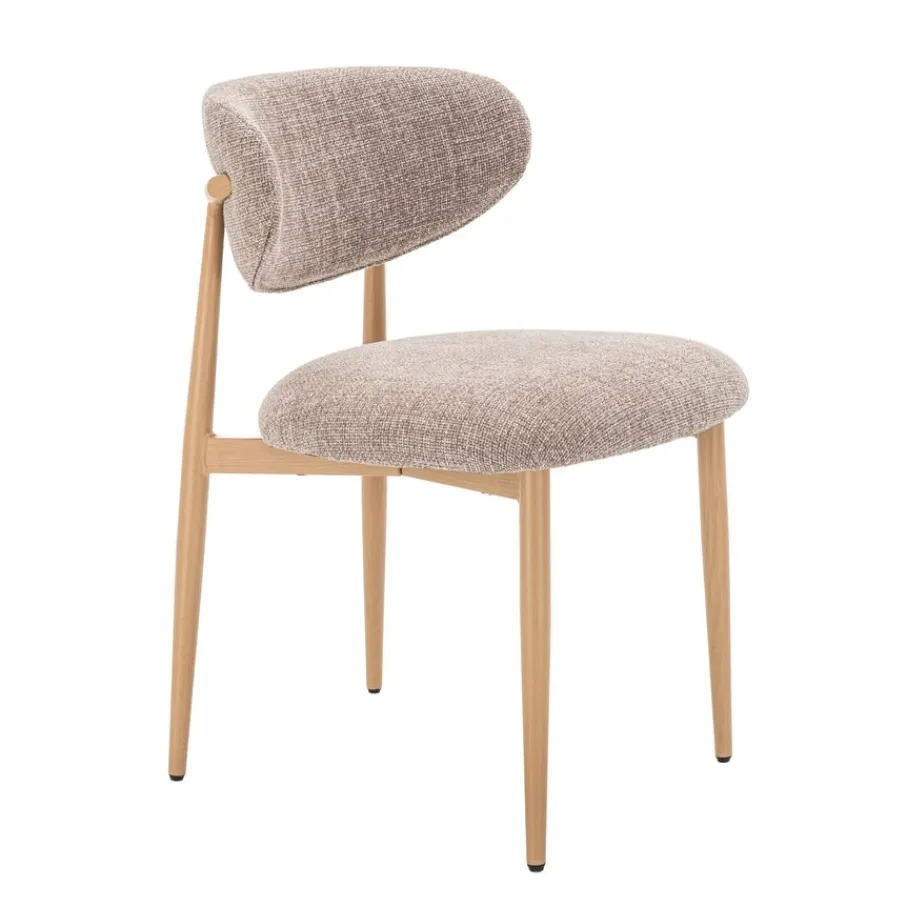 Eetkamerstoelen< Eetkamerstoel Cleo Beige