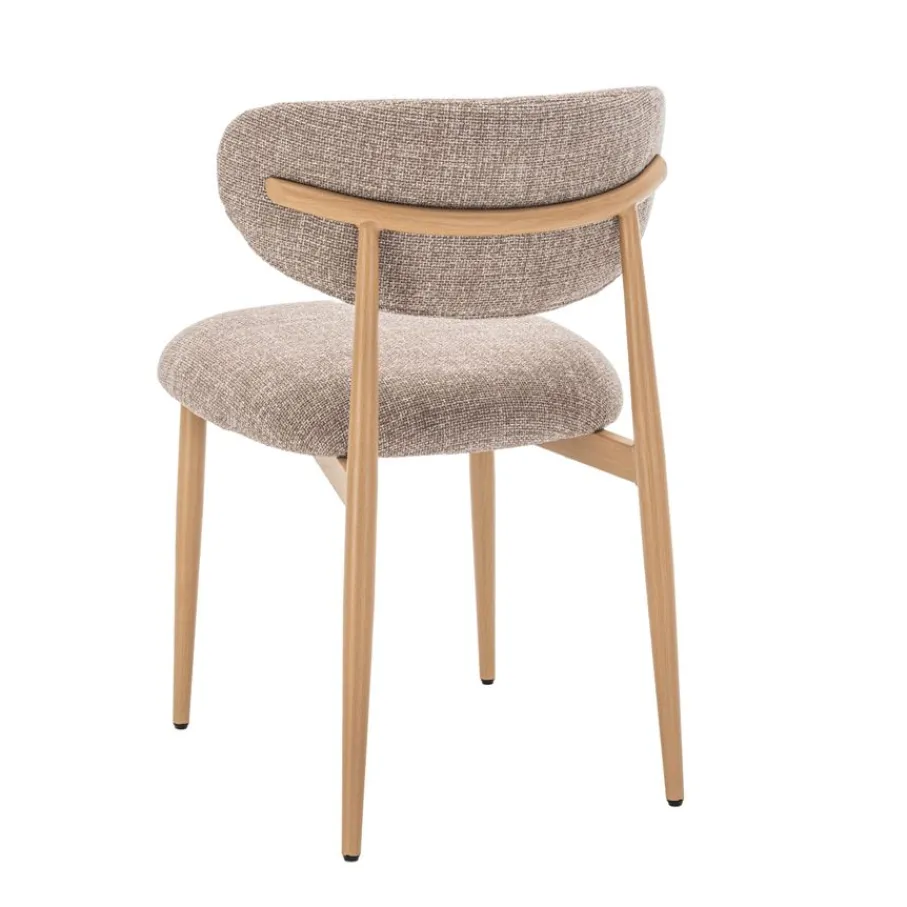 Eetkamerstoelen< Eetkamerstoel Cleo Beige