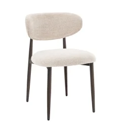 Eetkamerstoelen< Eetkamerstoel Cleo Lichtbeige
