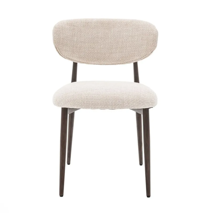 Eetkamerstoelen< Eetkamerstoel Cleo Lichtbeige