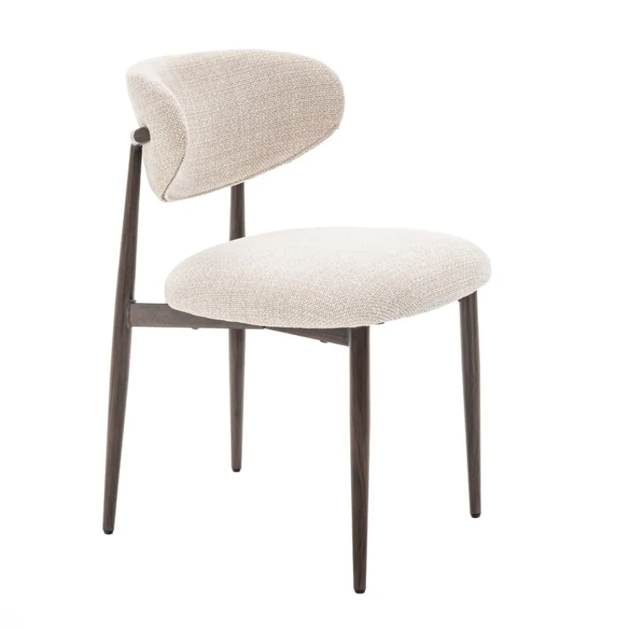 Eetkamerstoelen< Eetkamerstoel Cleo Lichtbeige