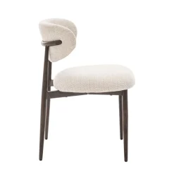 Eetkamerstoelen< Eetkamerstoel Cleo Lichtbeige
