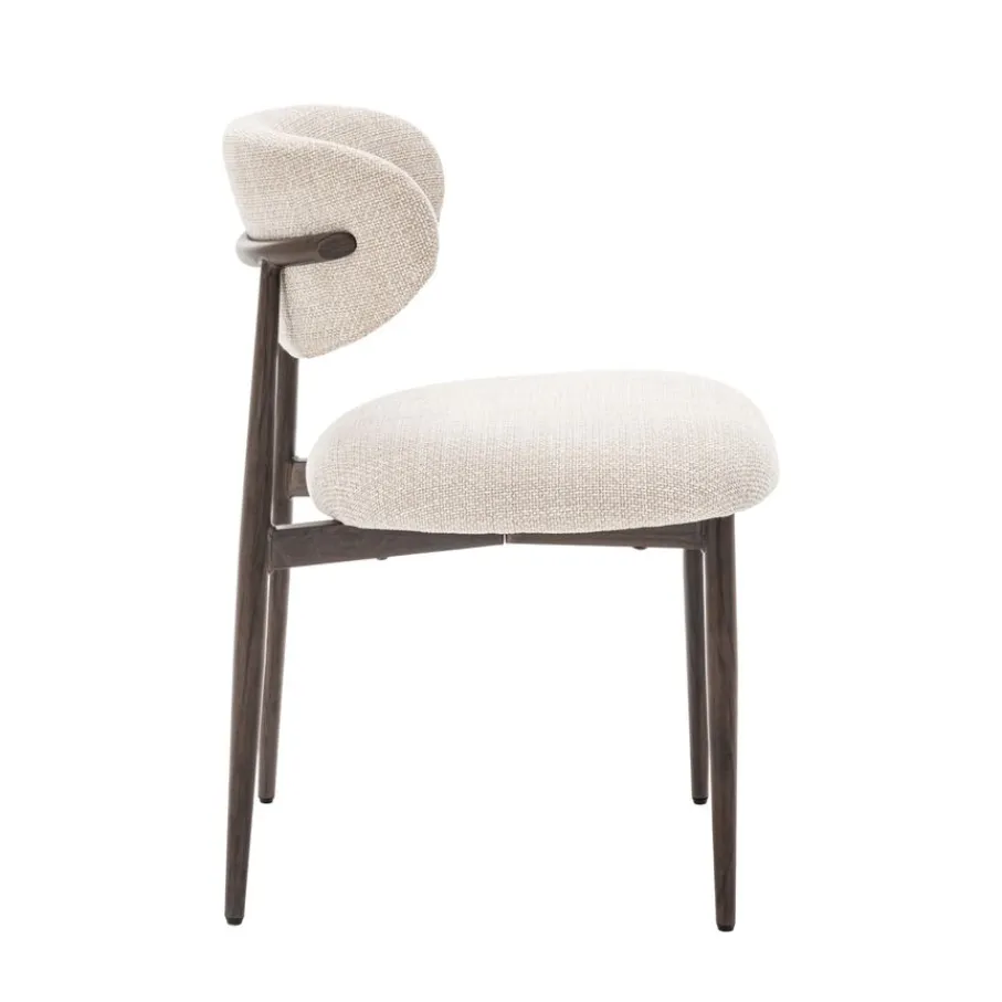 Eetkamerstoelen< Eetkamerstoel Cleo Lichtbeige