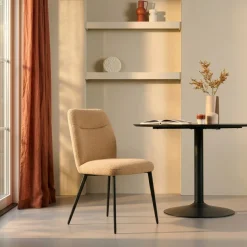 Eetkamerstoelen< Eetkamerstoel Diest Caramel