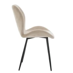 Eetkamerstoelen< Eetkamerstoel Flor Beige