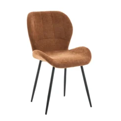 Eetkamerstoelen< Eetkamerstoel Flor Camel