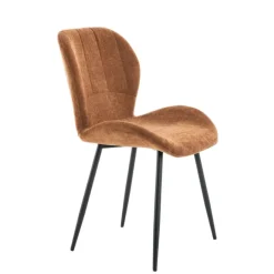 Eetkamerstoelen< Eetkamerstoel Flor Camel