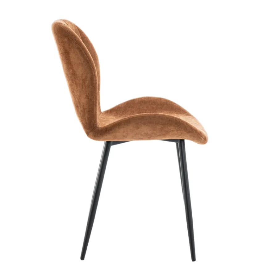 Eetkamerstoelen< Eetkamerstoel Flor Camel