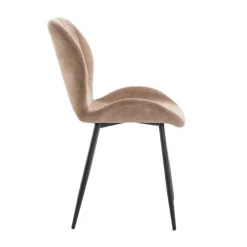 Eetkamerstoelen< Eetkamerstoel Flor Taupe
