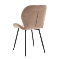 Eetkamerstoelen< Eetkamerstoel Flor Taupe