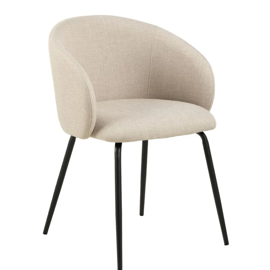 Eetkamerstoelen< Eetkamerstoel Frode Beige