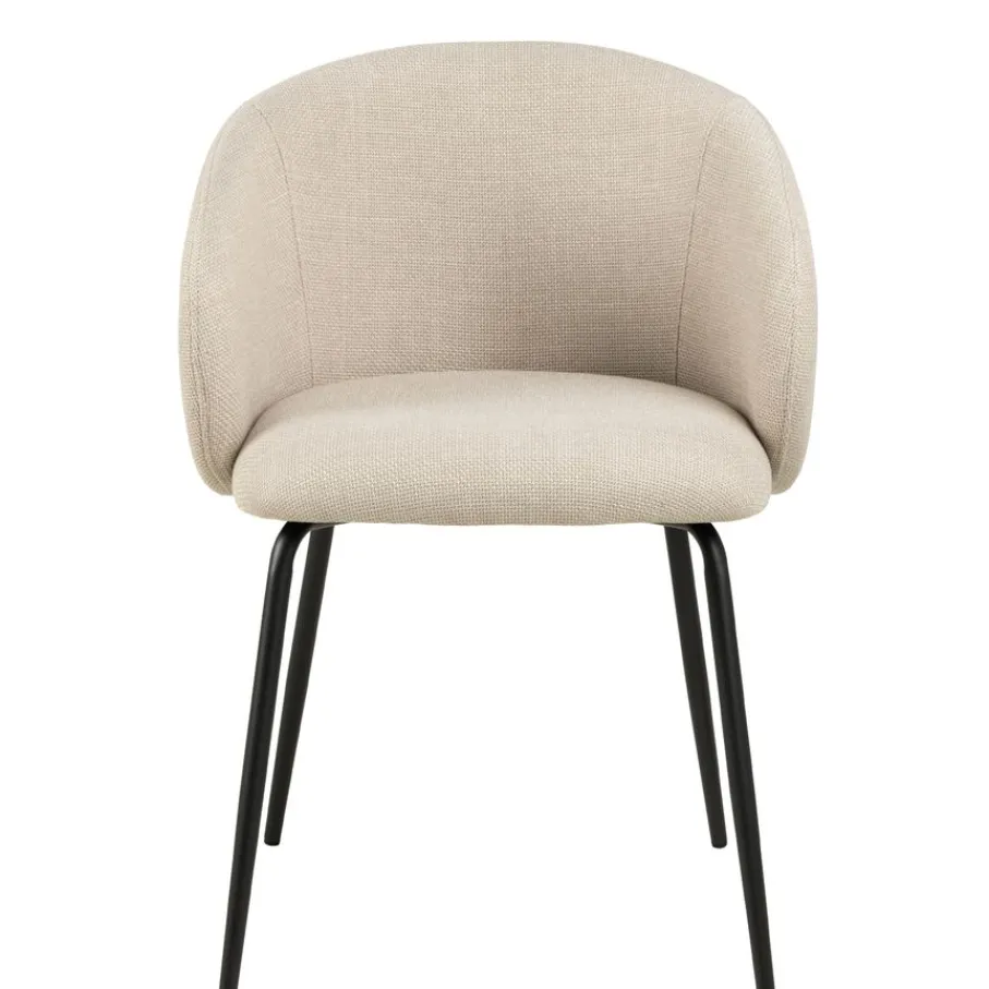 Eetkamerstoelen< Eetkamerstoel Frode Beige