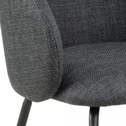 Eetkamerstoelen< Eetkamerstoel Frode Donkergrijs
