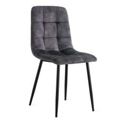 Eetkamerstoelen< Eetkamerstoel Garret Antraciet