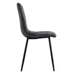 Eetkamerstoelen< Eetkamerstoel Garret Antraciet