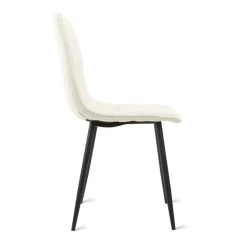 Eetkamerstoelen< Eetkamerstoel Garret Crème