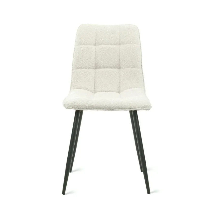 Eetkamerstoelen< Eetkamerstoel Garret Crème