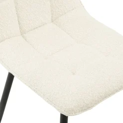 Eetkamerstoelen< Eetkamerstoel Garret Crème