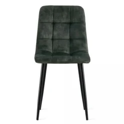Eetkamerstoelen< Eetkamerstoel Garret Donkergroen
