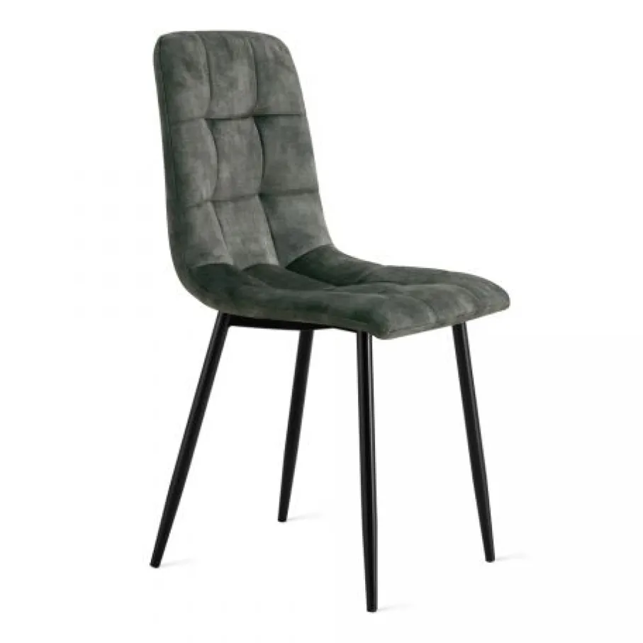 Eetkamerstoelen< Eetkamerstoel Garret Donkergroen