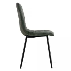 Eetkamerstoelen< Eetkamerstoel Garret Donkergroen