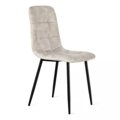 Eetkamerstoelen< Eetkamerstoel Garret Taupe